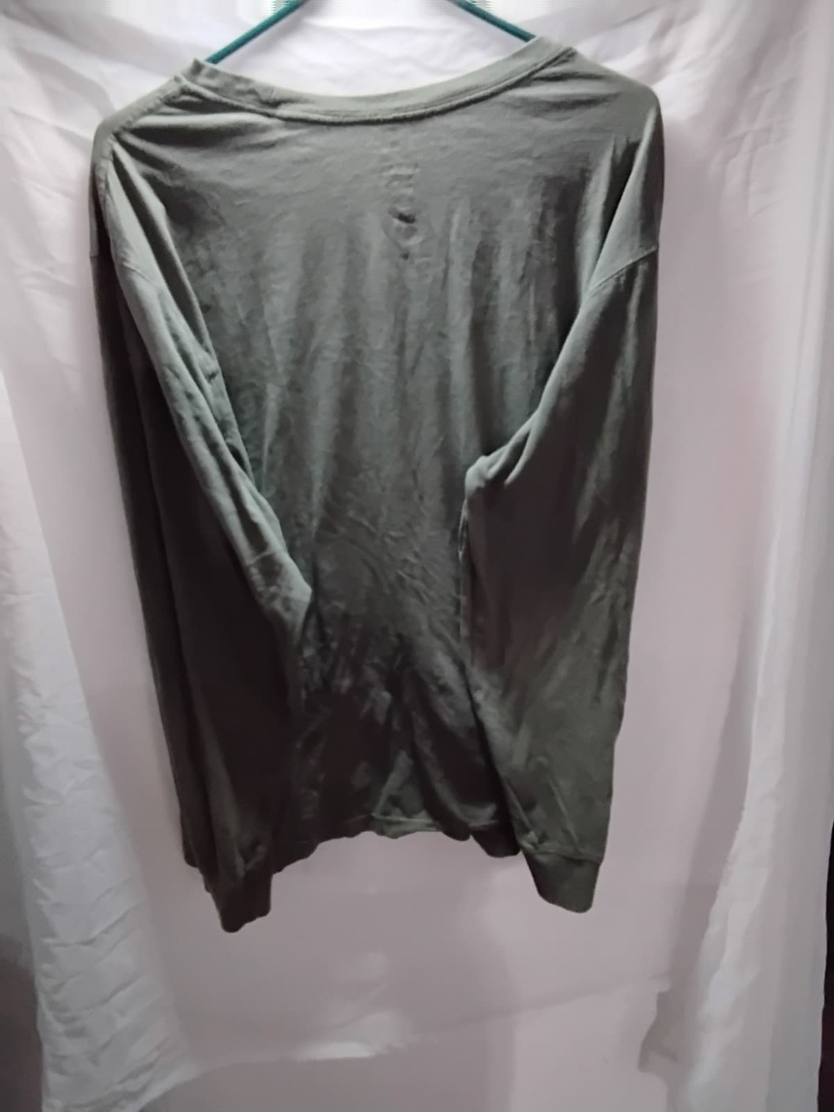 George Henley 2XL Men's Knit Casual Long Sleeve Shirt Never Worn Green - Thumbnail 7