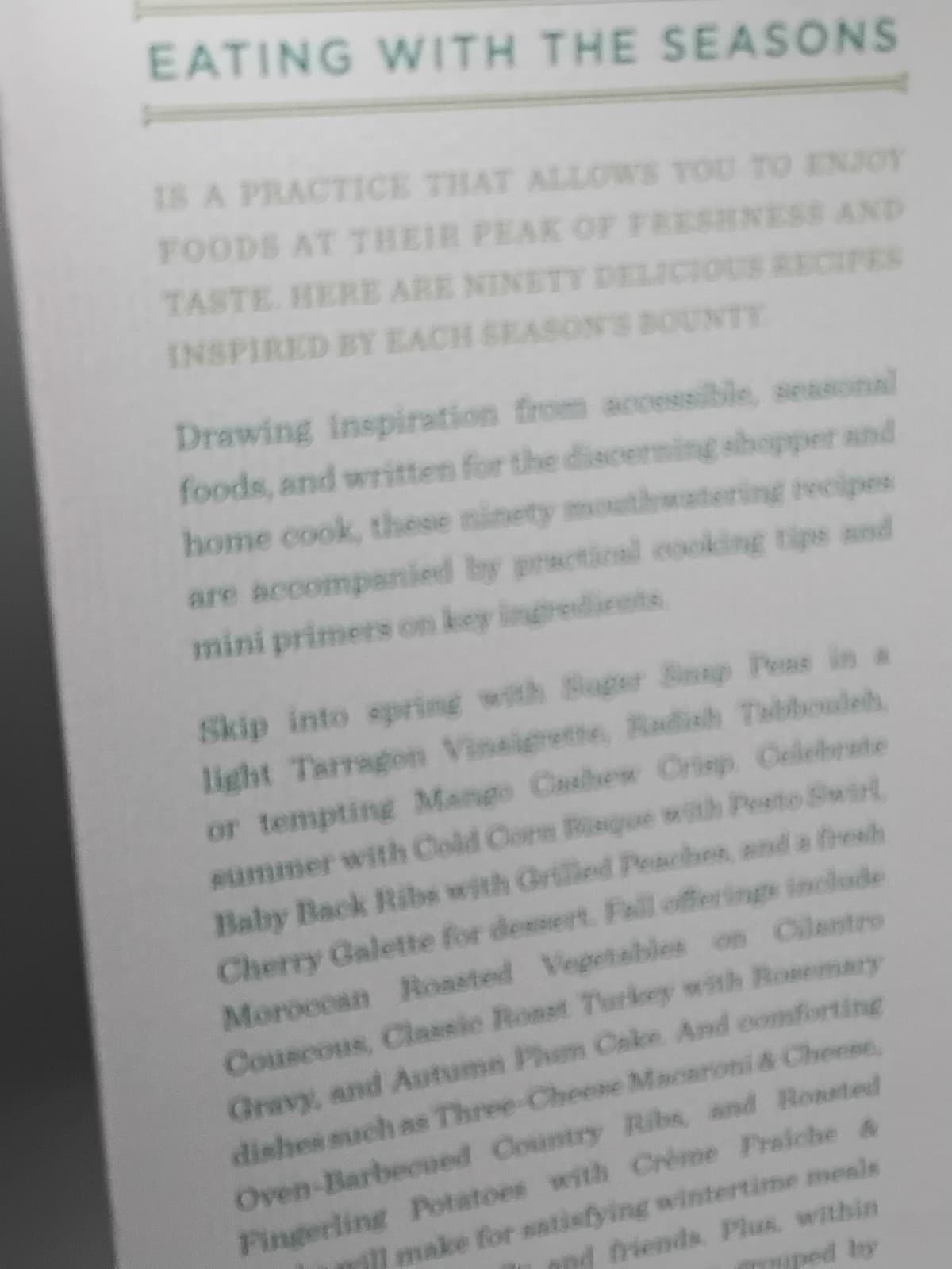 Handover cookbook, The Fresh Market 'Cooking in Season; 90 seasonal recipes - Thumbnail 3