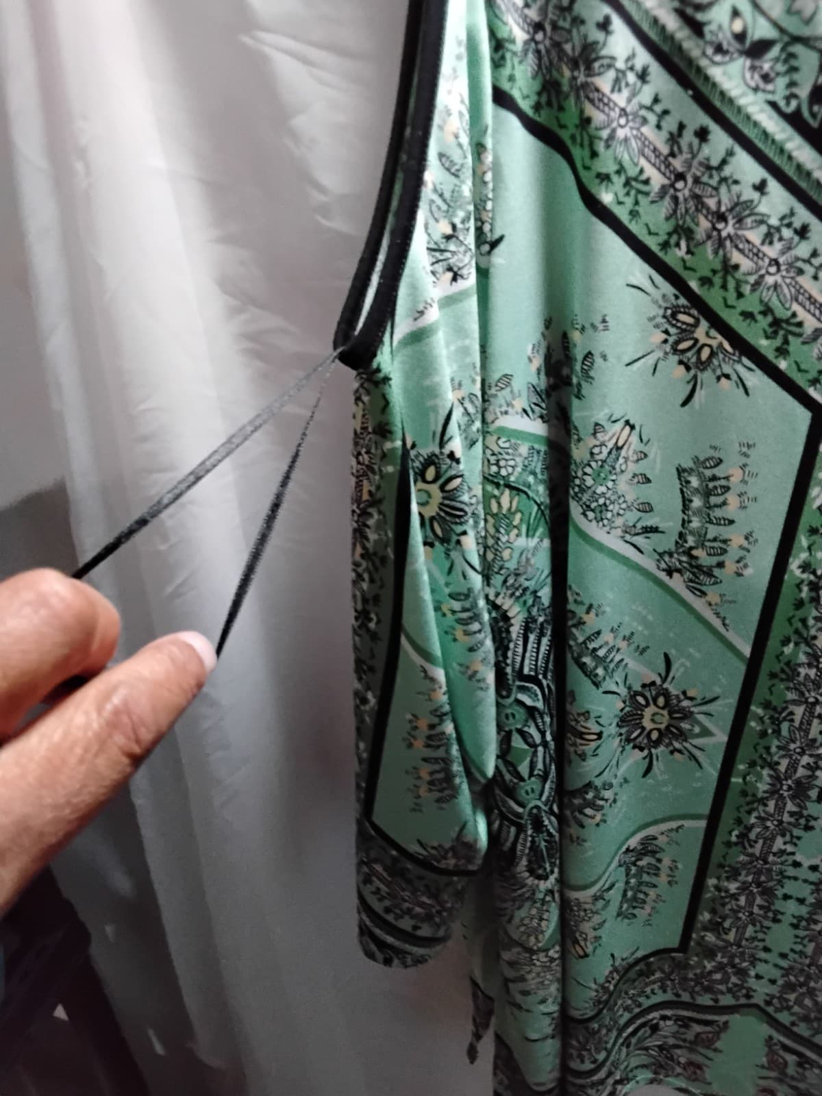 Polyester sleeveless top, JM Collection, printed tunic style 2XL - Thumbnail 2