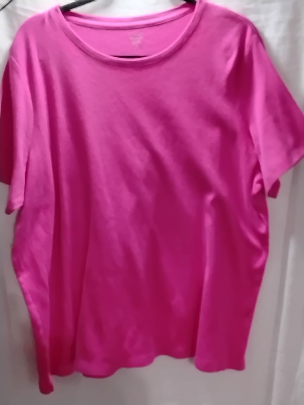 Kim Rogers Relaxed T Shirt Womens 2X Pink 3/4 Sleeve Blouse Top Plus Size - Image 1