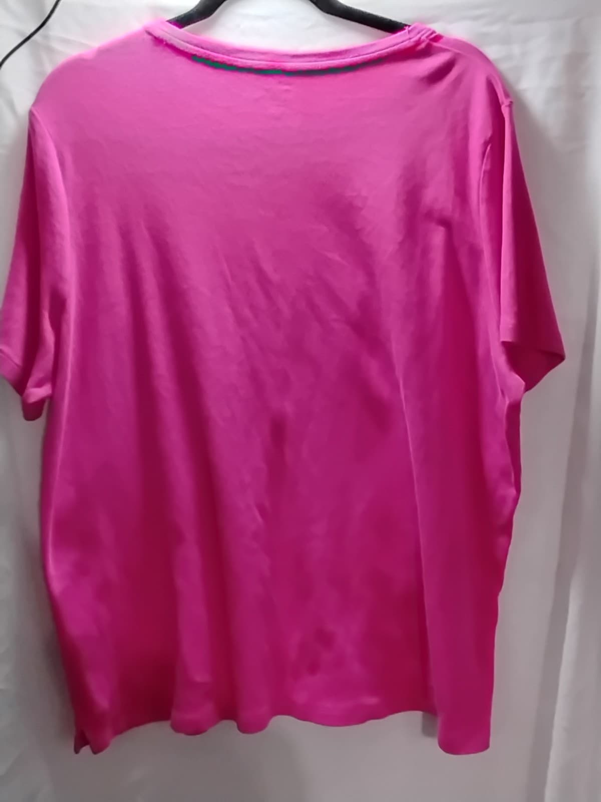 Kim Rogers Relaxed T Shirt Womens 2X Pink 3/4 Sleeve Blouse Top Plus Size - Thumbnail 4