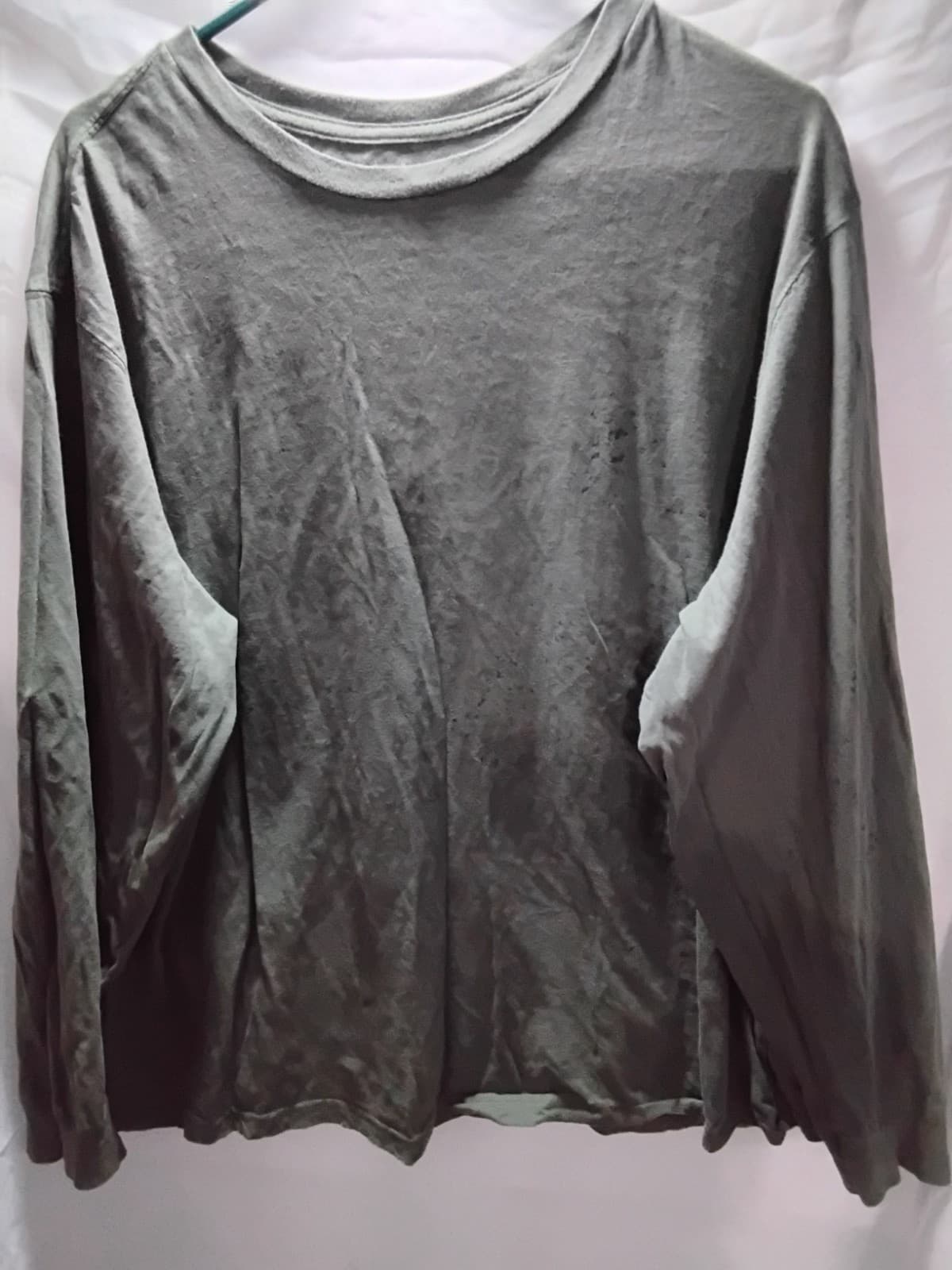 George Henley 2XL Men's Knit Casual Long Sleeve Shirt Never Worn Green - Image 1