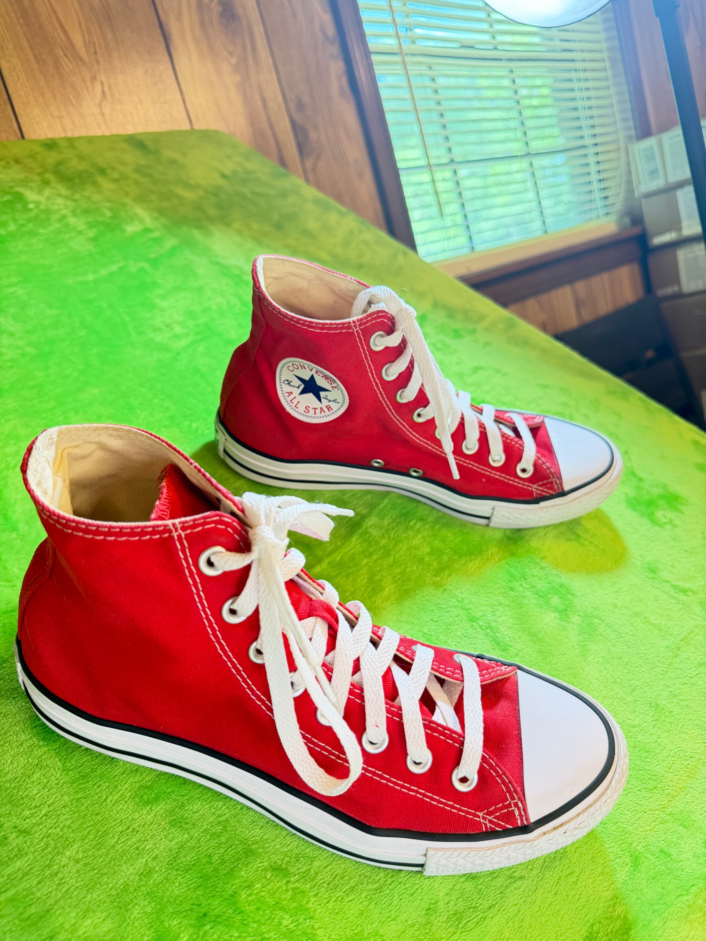 Converse Chuck Taylor All Star High Top Size 8 Men/10 Women Red Sneakers - Thumbnail 5