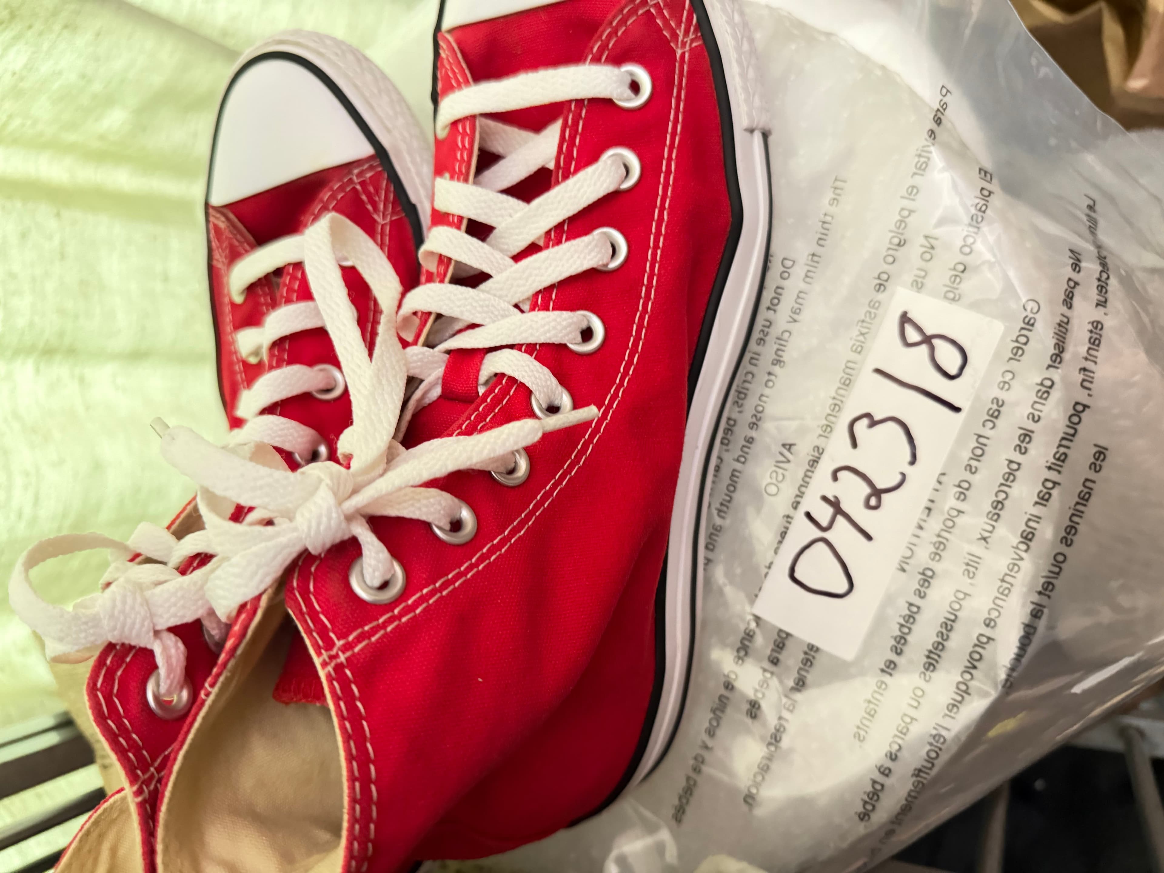 Converse Chuck Taylor All Star High Top Size 8 Men/10 Women Red Sneakers - Thumbnail 12