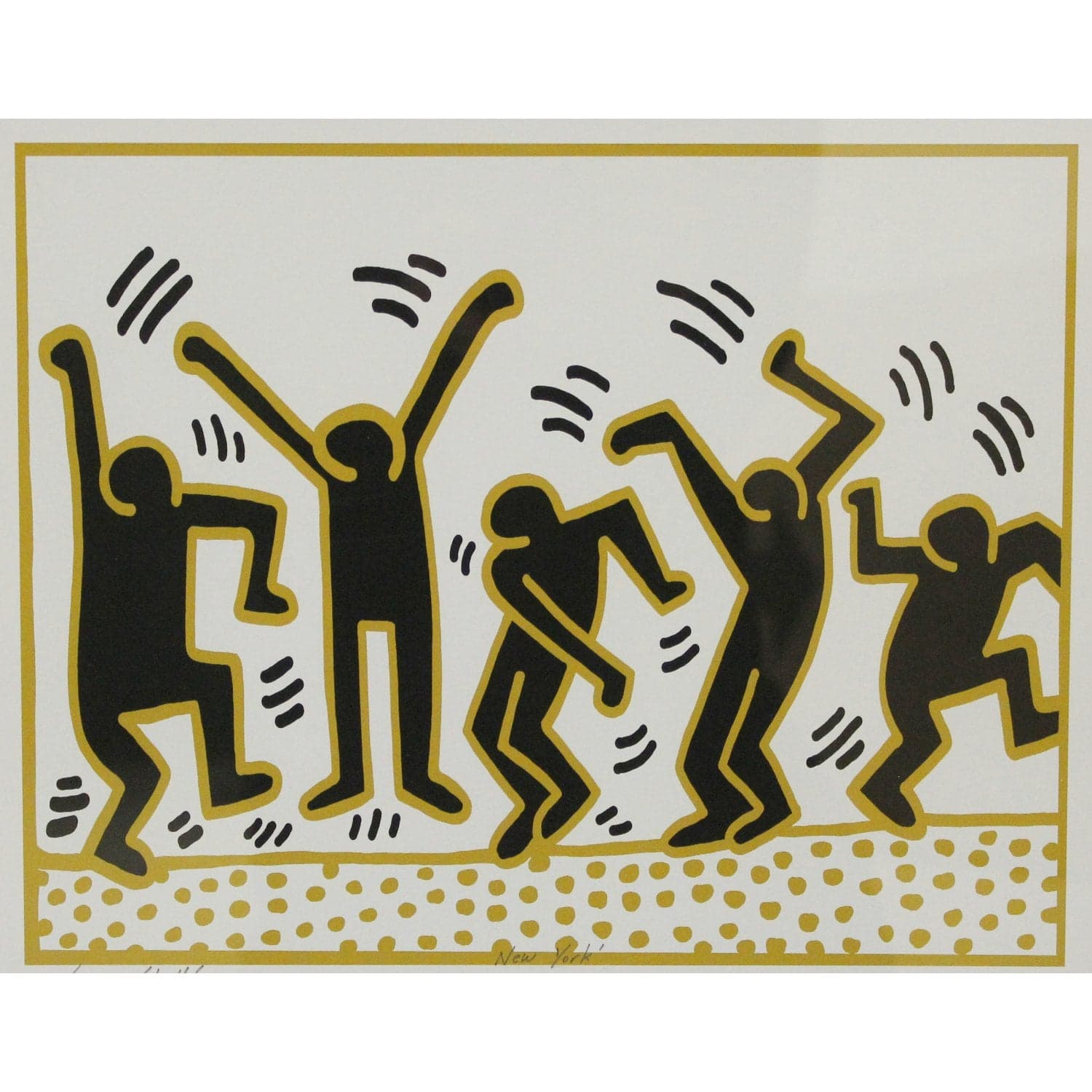 Gallery Framed Art Print 'Exercise' By Keith Haring - Thumbnail 2