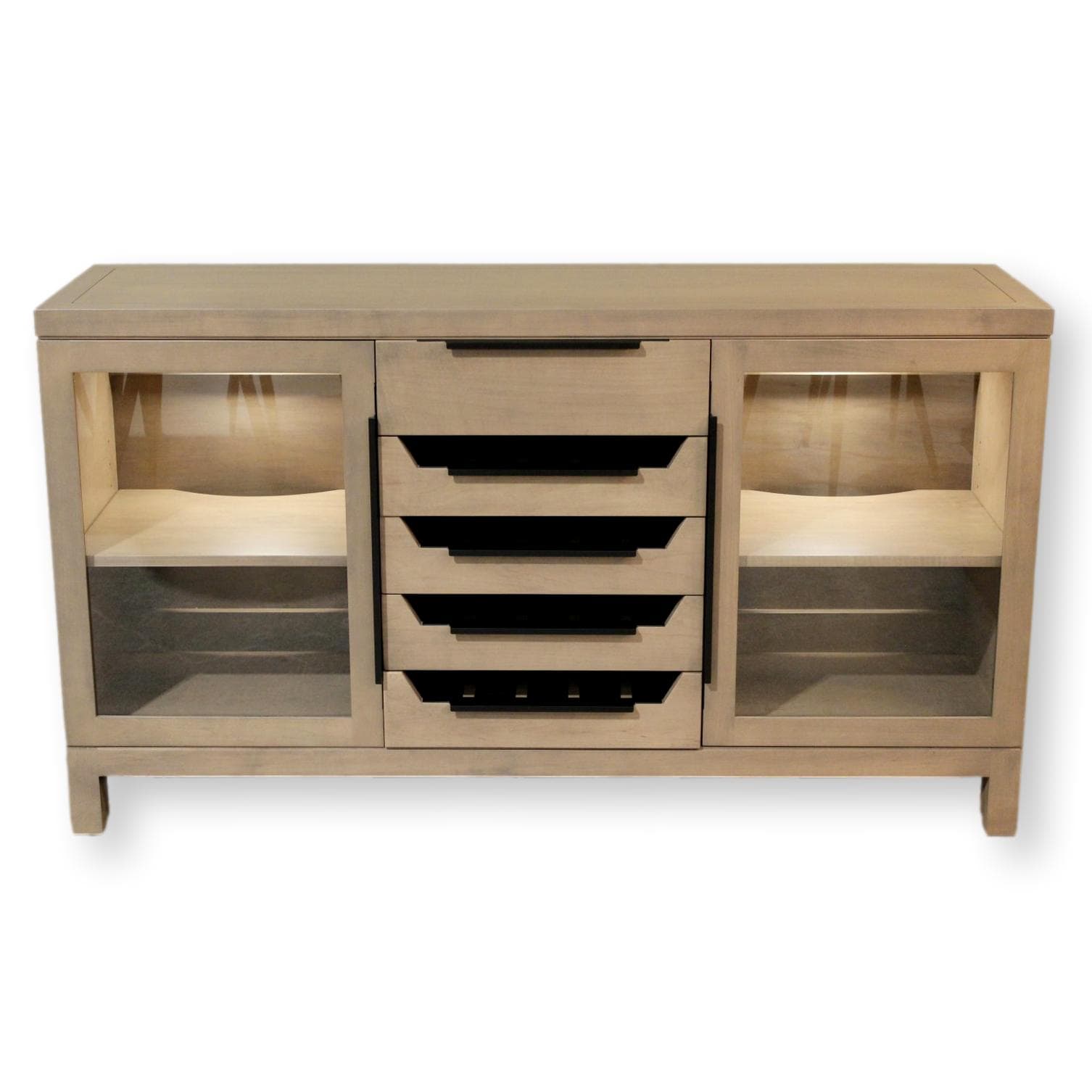 Custom Maple Server w/Wine Storage - Image 1