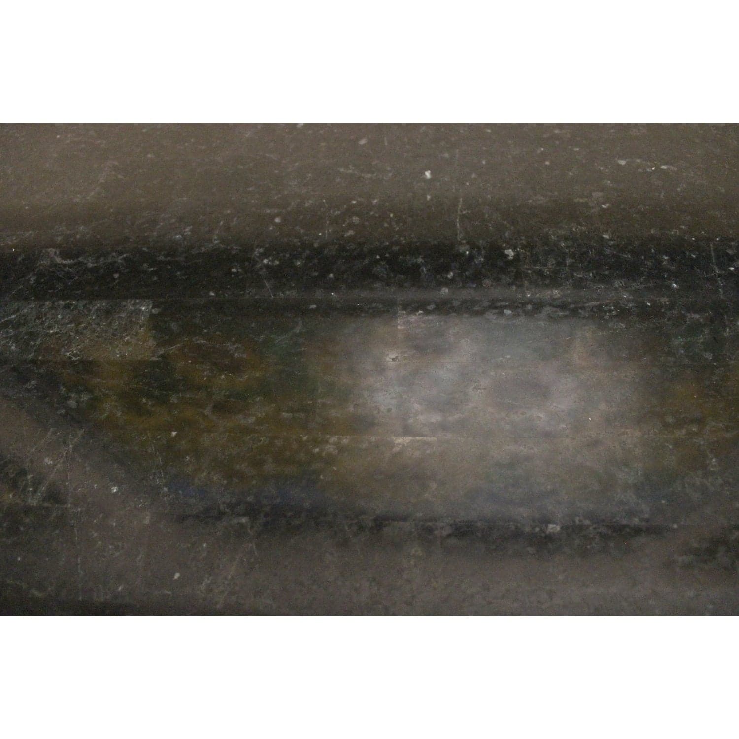 Granite Top Demilune Console Table - Oak - Thumbnail 4