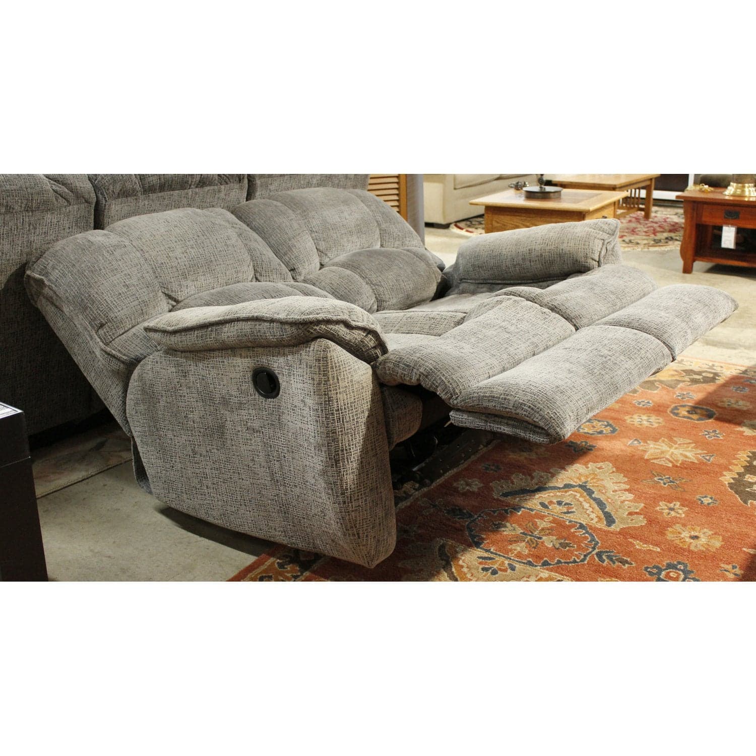 Southern Motion Double Reclining Loveseat - Gray - Thumbnail 2