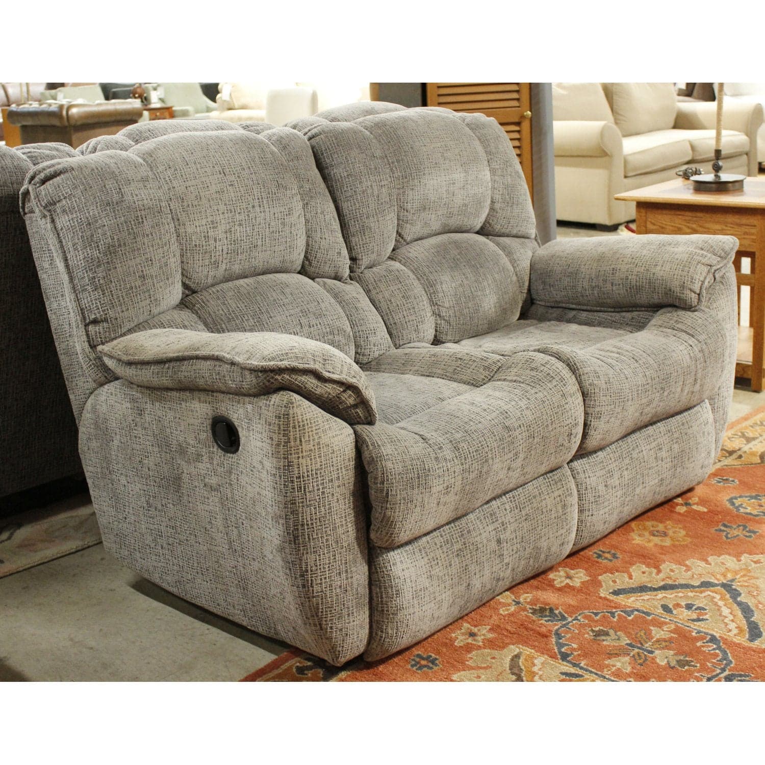 Southern Motion Double Reclining Loveseat - Gray - Thumbnail 3