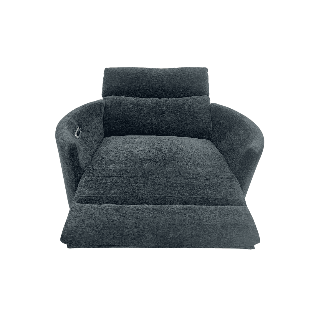 Wade Logan Bre Upholstered Extra Wide Glider Power Recliner With Round Arms - Thumbnail 17