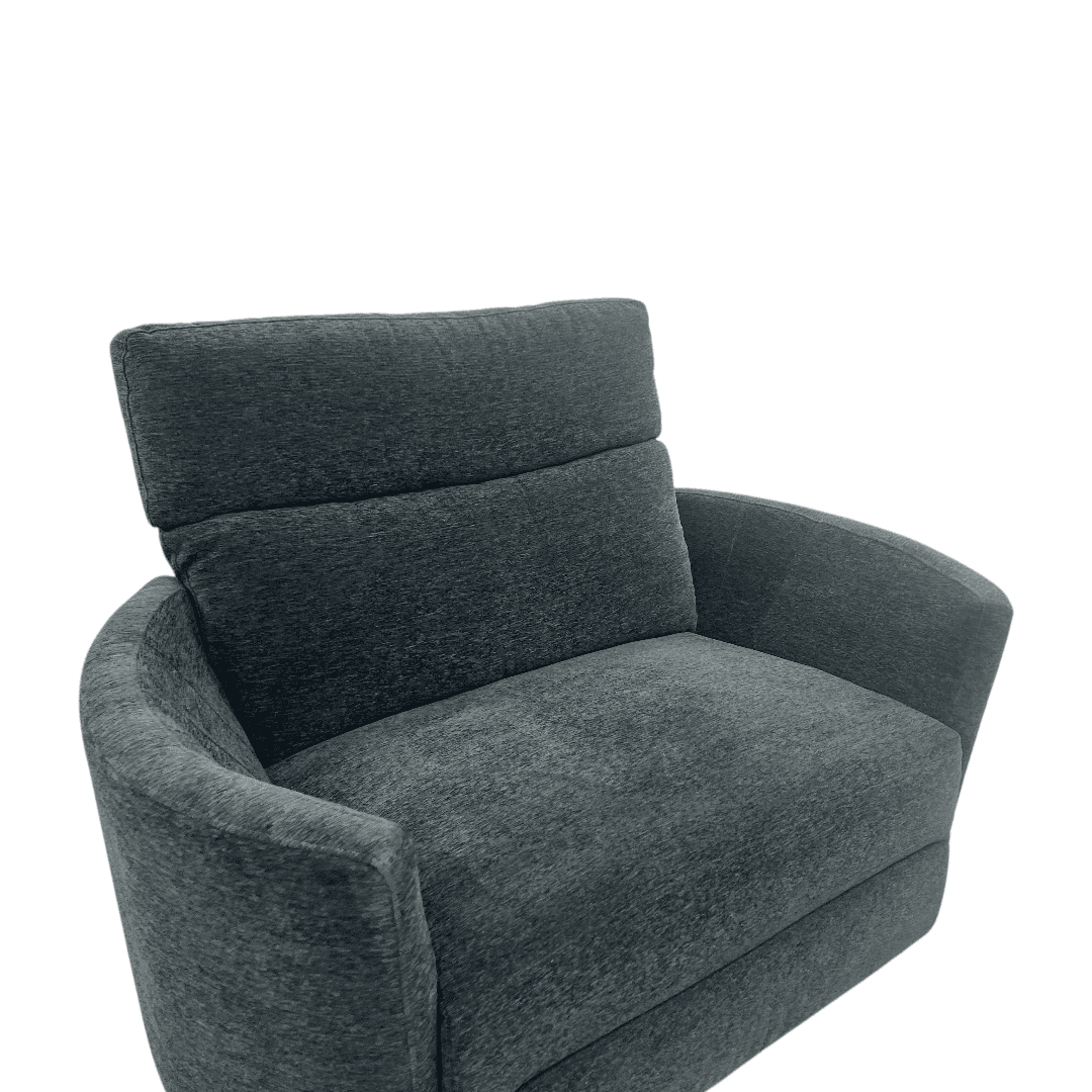 Wade Logan Bre Upholstered Extra Wide Glider Power Recliner With Round Arms - Thumbnail 2
