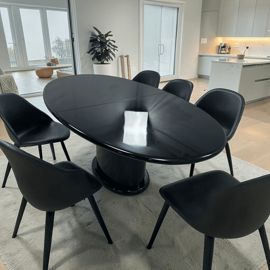 Vintage Roche Bubois Oval Extendable Dining Table - Image 1