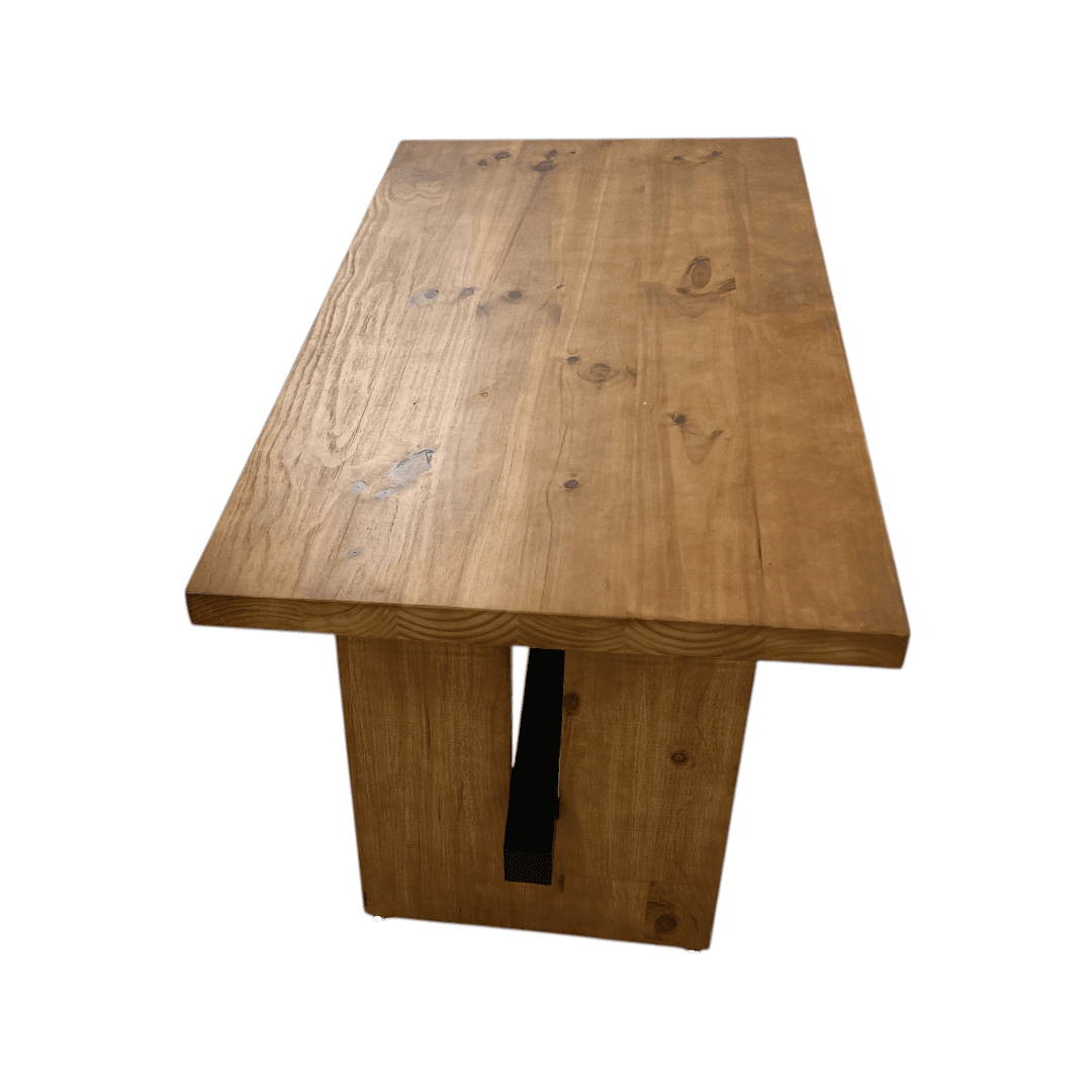 Hokku Designs Rickye Oak Trestle Wood Dining Table - Thumbnail 9