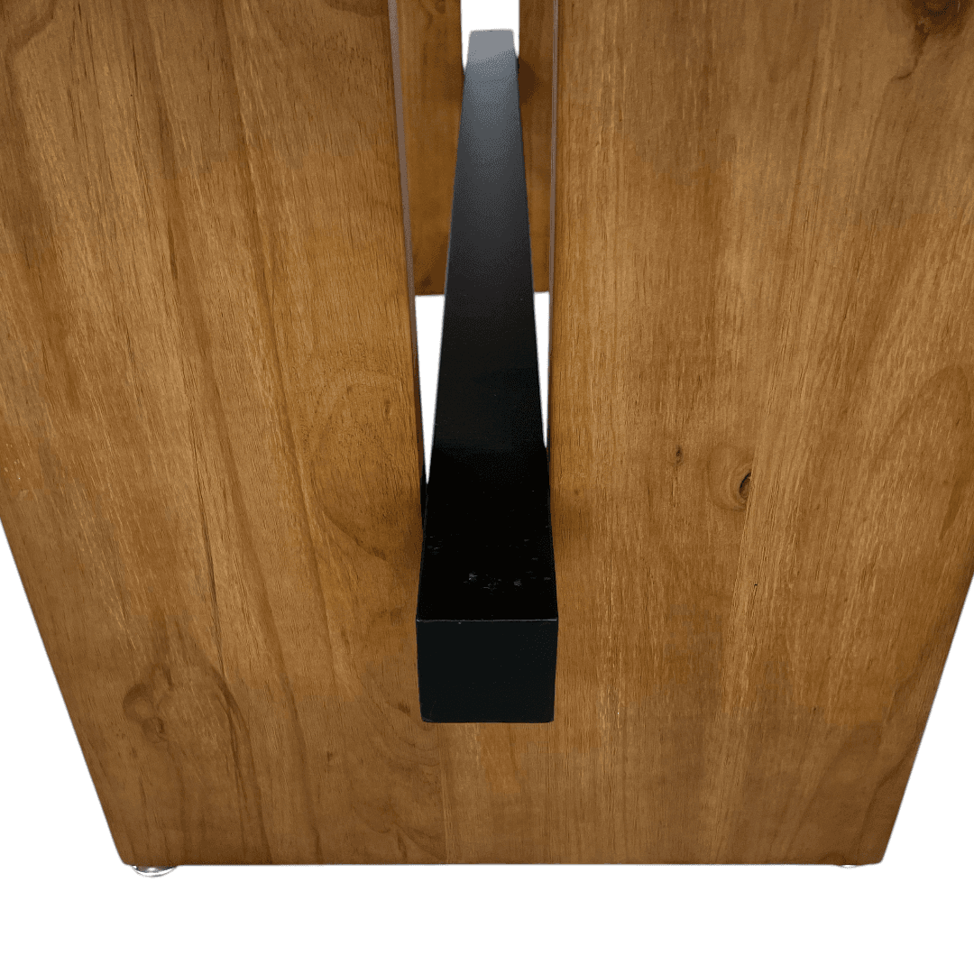 Hokku Designs Rickye Oak Trestle Wood Dining Table - Thumbnail 13