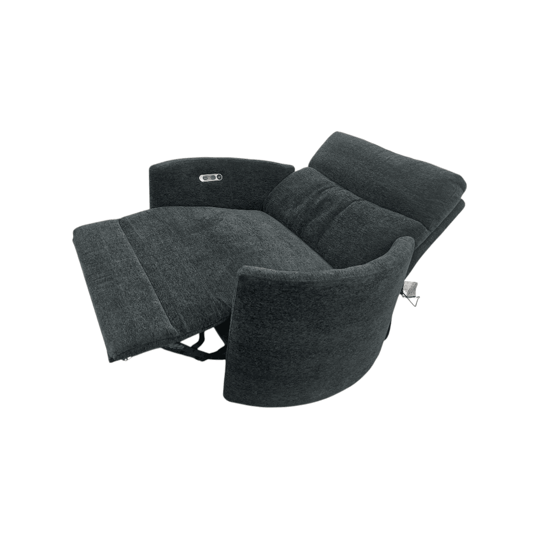 Wade Logan Bre Upholstered Extra Wide Glider Power Recliner With Round Arms - Thumbnail 15