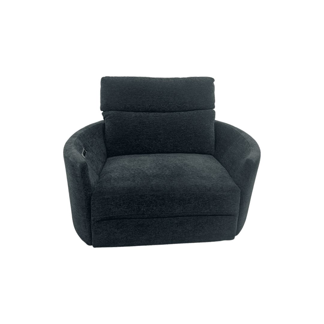 Wade Logan Bre Upholstered Extra Wide Glider Power Recliner With Round Arms - Thumbnail 9