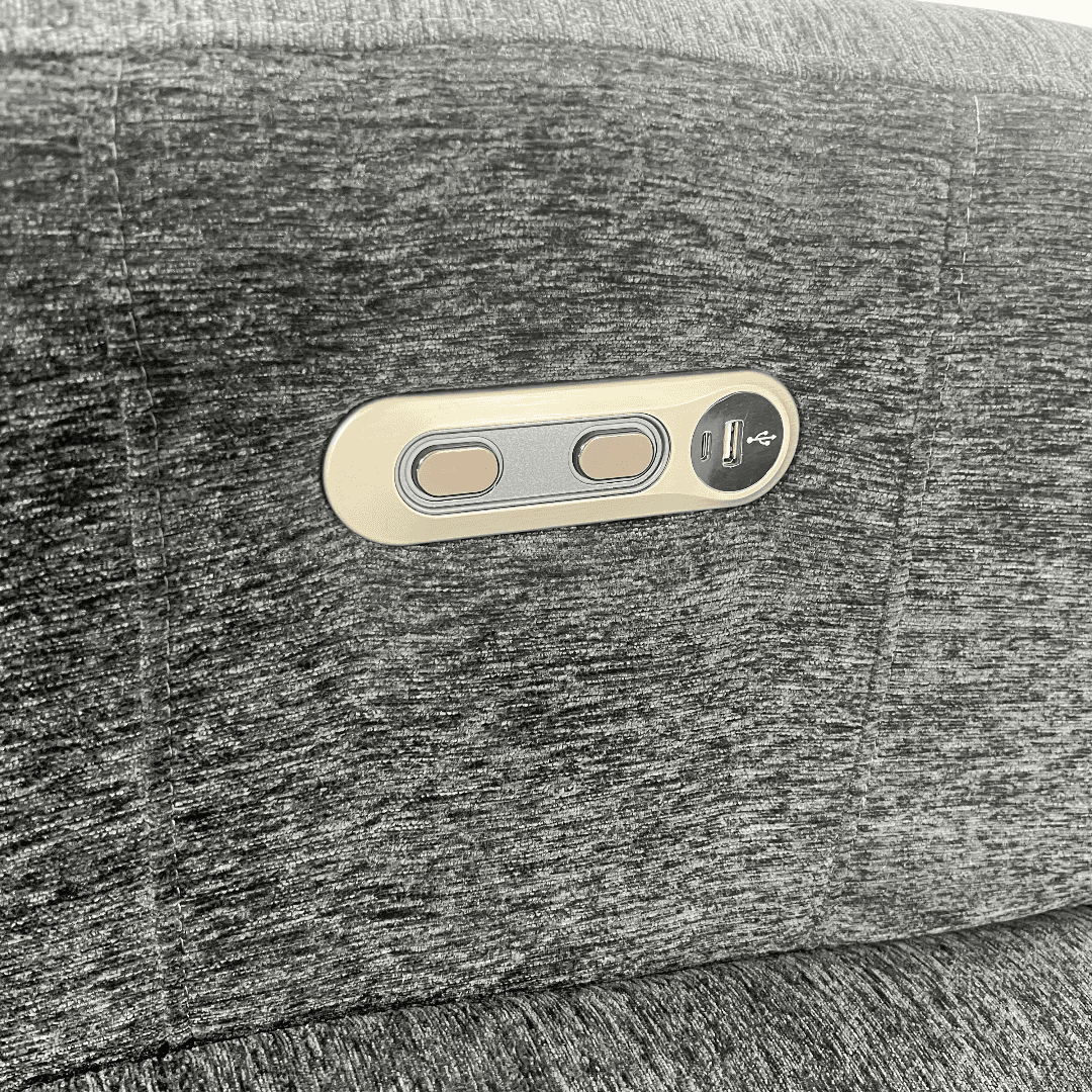 Wade Logan Bre Upholstered Extra Wide Glider Power Recliner With Round Arms - Thumbnail 14