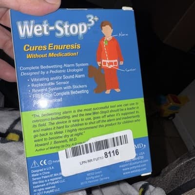 WET STOP 3+ Helps w/ Bedwetting Sensor w/ Vibration and/or Sound Alarm - OPENBOX - Thumbnail 2