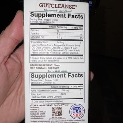 Gutcleanse 2-Step Kit - Digestion Supplement Fulvic Acid, Wormwood Blend 2/27 - Thumbnail 2