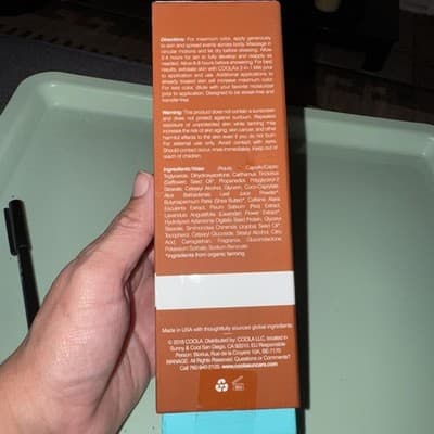 COOLA Sunless Tan Firming Lotion 6 fl oz – Organic Self Tanner – New - Thumbnail 3