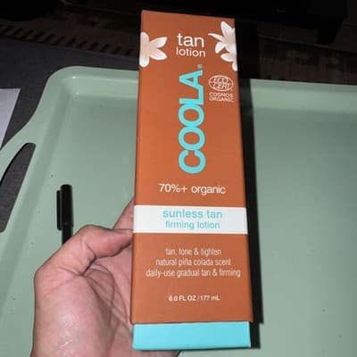 COOLA Sunless Tan Firming Lotion 6 fl oz – Organic Self Tanner – New