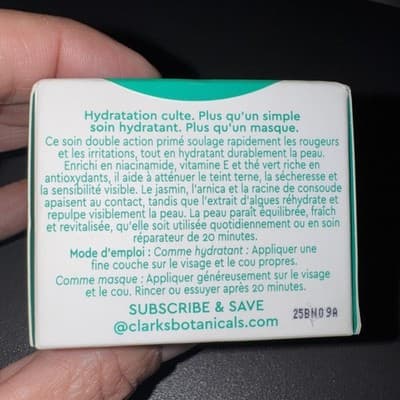 Clark's Botanicals Deep Moisture Mask Crème Riche Hydrating 50ml - NEW IN BOX** - Thumbnail 2