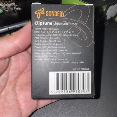 Sondery Guitar Ukulele Tuner Clip on Rechargeable, Easy to Read Simple TFT Scree - Thumbnail 3