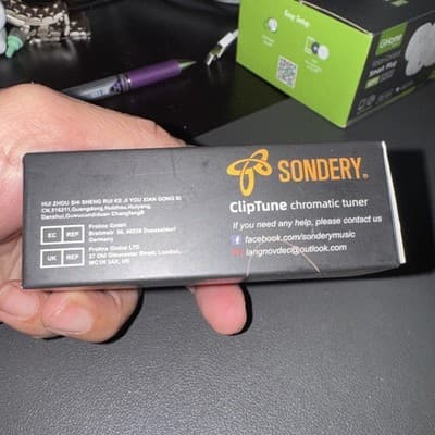 Sondery Guitar Ukulele Tuner Clip on Rechargeable, Easy to Read Simple TFT Scree - Thumbnail 2