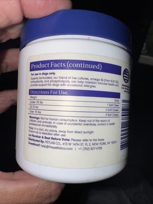 Allergy& Immune Probiotics For Dogs,Support Seasonal Allergies Pork Flavor-30 Ct - Thumbnail 2