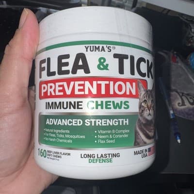 Yuma’s Flea & Tick Prevention Immune Chews Advanced Strength 160 Chews, NEW