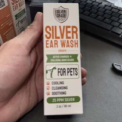 Silver Grade Silver Ear wash For Pets - Cooling/Soothing - 2fl oz