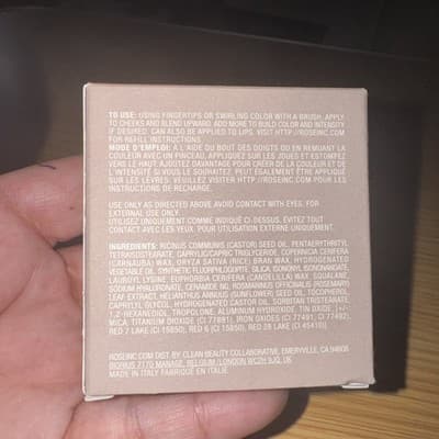 NEW NIB ROSE INC. Blush Divine Radiant Lip & Cheek Color Full Size 4.5g AZALEA - Thumbnail 3