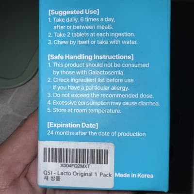 QSI-Lacto Original Supports Level Elevation - 1 Pack (180 Tablets) Exp 10/2026 - Thumbnail 4