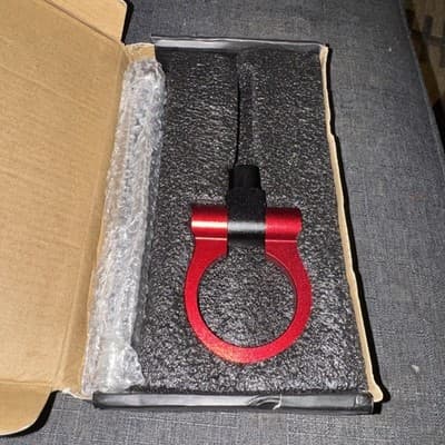 Red Track Racing Style Aluminum Tow Hook Ring For 2011-2018 Volkswagen Jetta MK6