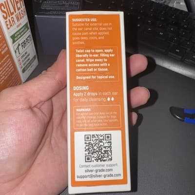 Silver Grade Silver Ear wash For Pets - Cooling/Soothing - 2fl oz - Thumbnail 2