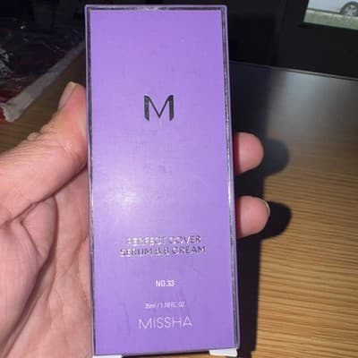 NEW Missha Perfect Cover Serum B.B Cream No. 33 Tan 1.18 fl oz 35 ml K-Beauty