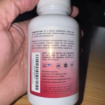 Pure PEAK THYROID SUPPORT, 60 Capsules Dietary Supplement | Sealed | New - Thumbnail 2