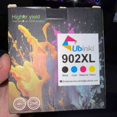 Ubinki 902XL Ink Cartridge Set - Black Cyan Magenta Yellow - High Yield