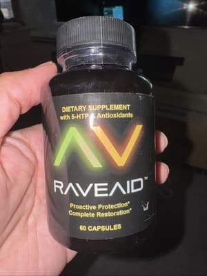 AV RaveAid Prevent Comedowns, Reduce Jaw Clenching, Neurotoxicity 03/26
