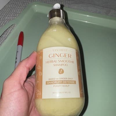Yanibest Ginger Herbal Smoothie Shampoo Dandruff defense Purify Scalp.