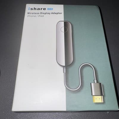 iShare iOS Wireless HDMI Display Adapter, Streaming Device for Iphone to TV……