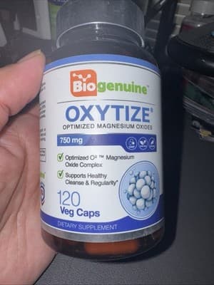 Oxytize 750 mg 120 Vcaps - Natural Magnesium Oxide Oxygen Based Colon Cleanse