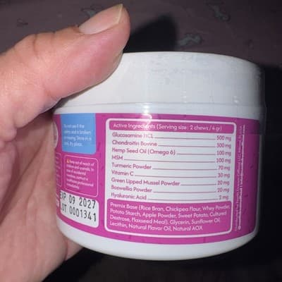 New North Dream Hip & Joint Care For Dogs, Health, Beef Flavored - 90 Chews - Thumbnail 3