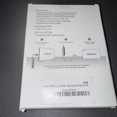 iShare iOS Wireless HDMI Display Adapter, Streaming Device for Iphone to TV…… - Thumbnail 2