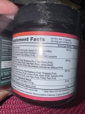 Superfood Caps Fruits/Veggies 30 Fruit Blend 27 Veggie Blend 180 Caps Total - Thumbnail 3