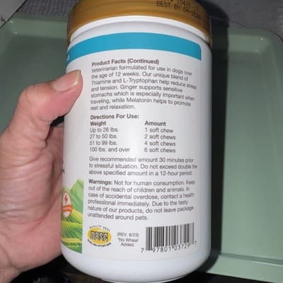 NaturVet Quiet Moments Calming Aid Soft Chew Supplement for Dogs - 180 Count - Thumbnail 2