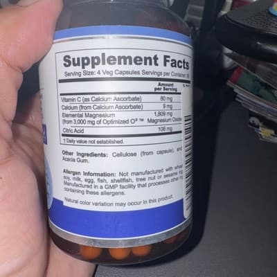 Oxytize 750 mg 120 Vcaps - Natural Magnesium Oxide Oxygen Based Colon Cleanse - Thumbnail 2