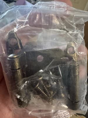 30 Pack (15 Pairs) Antique Brass Kitchen Cabinet Hinges Overlay Self Closing Fac - Thumbnail 4