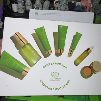 Tata Harper Daily Essentials Set, Best Selling Skincare Set, Travel Sized, 7 PCs