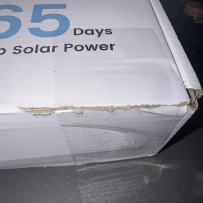 Portable Solar Panel Model 365 for Outdoor Home Garden Use Black White - Thumbnail 4